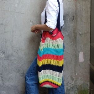 Zara knitted shoulder bag